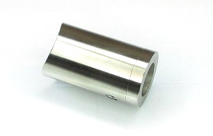  Edelstahl Verbindungselement fl. auf Ø 42 mm