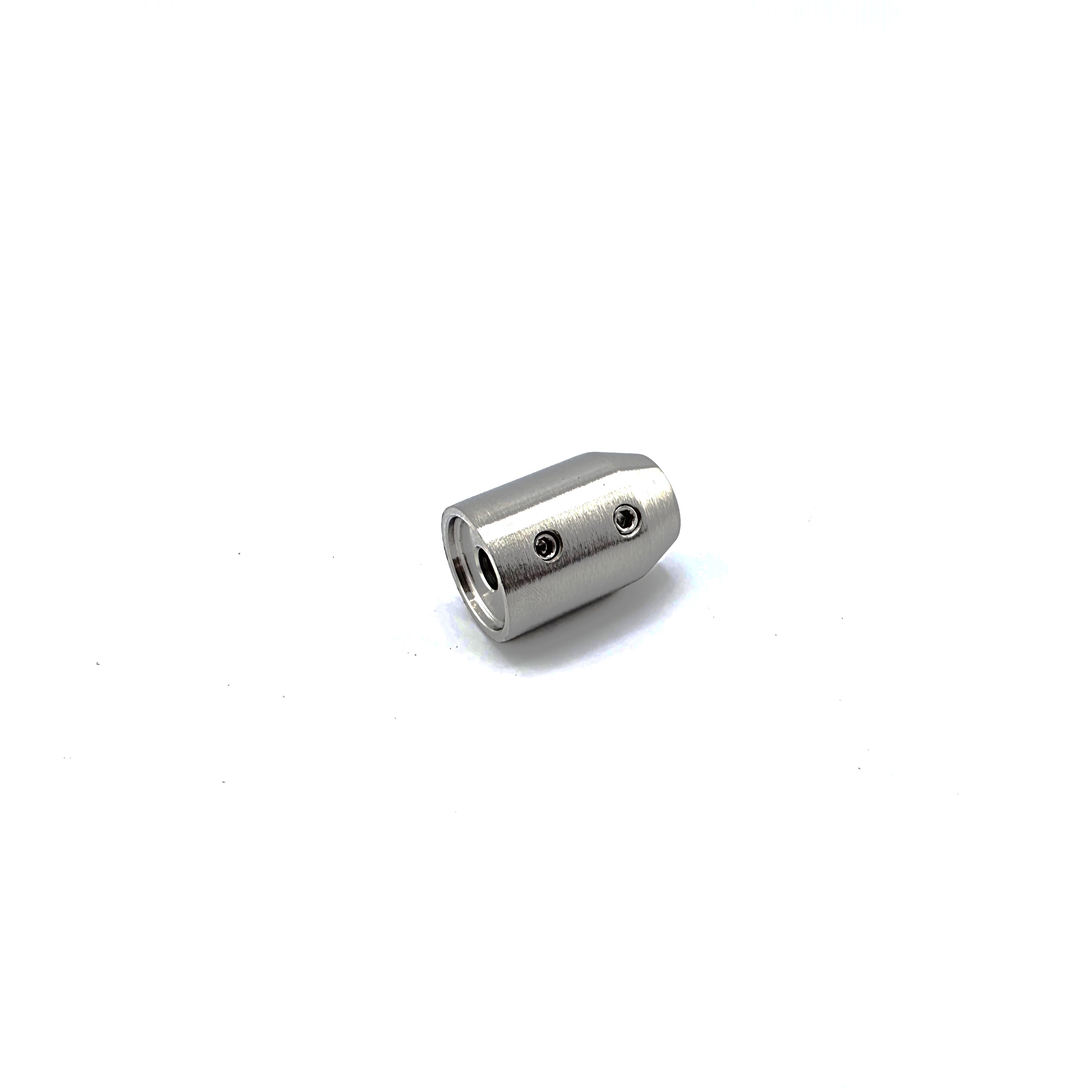 Edelstahl Querstabhalter mit Kopfbohrung für 12 mm Rundstahl und flachem Anschluss